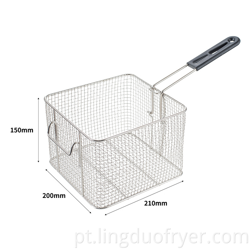 8l Electric Fryer Basket Size